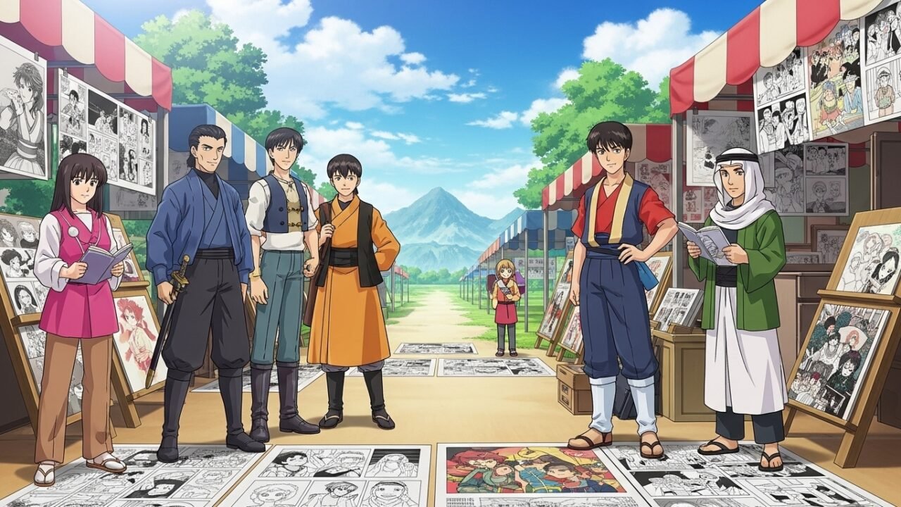 هنتاوي.com: Bridging the Gap Between Global Anime and Arab Art